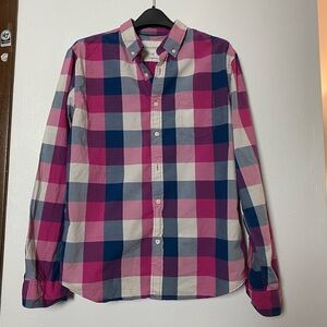 Vintage summer plaid shirt 👕 in very good condition size large